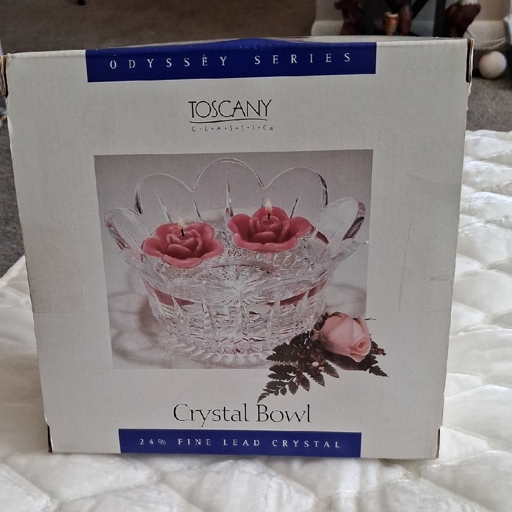 Tuscany Crystal Bowl - Elegant Clear Serveware